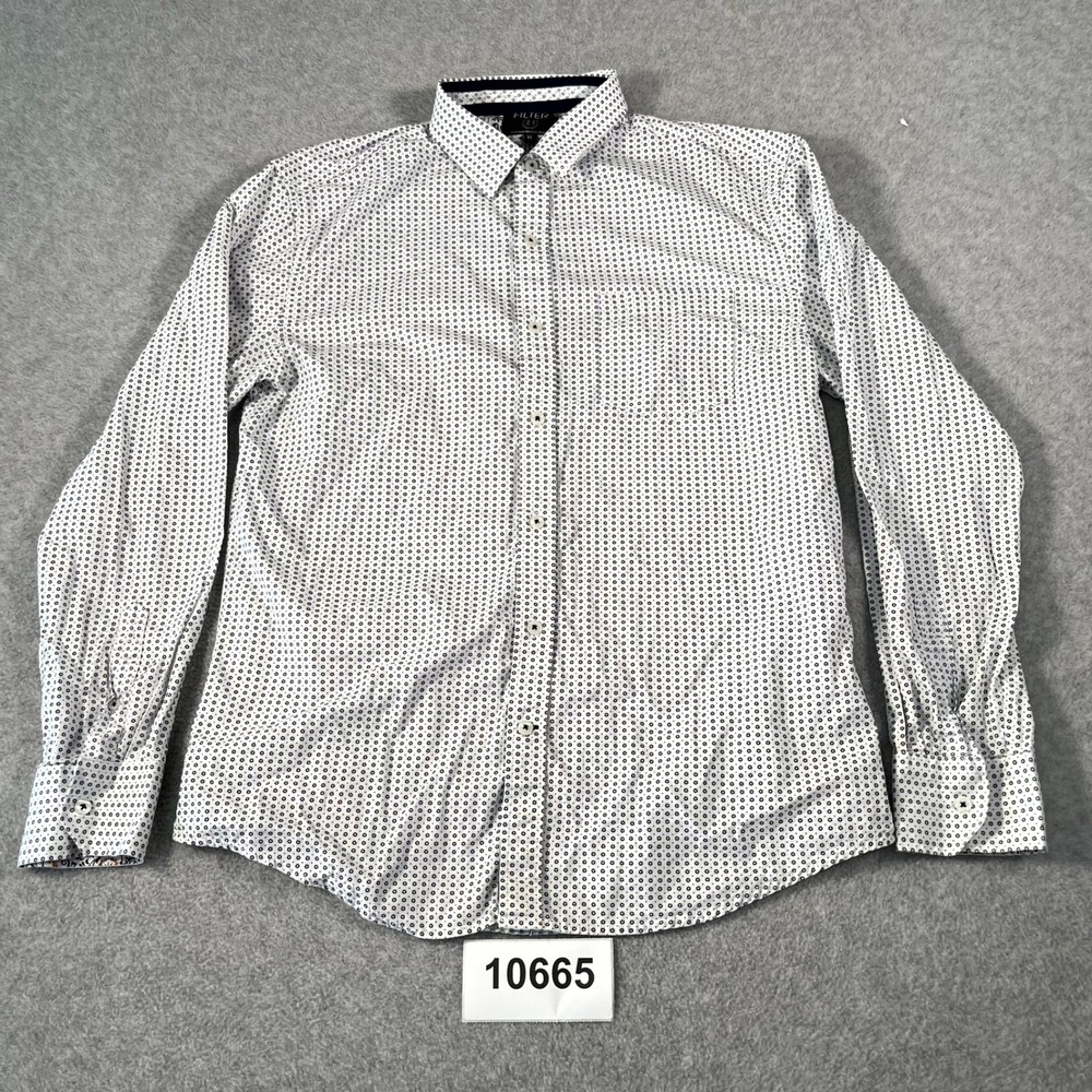 Filter Shirt Mens XL Black White Allover Floral Cotton Button Up Streetwear